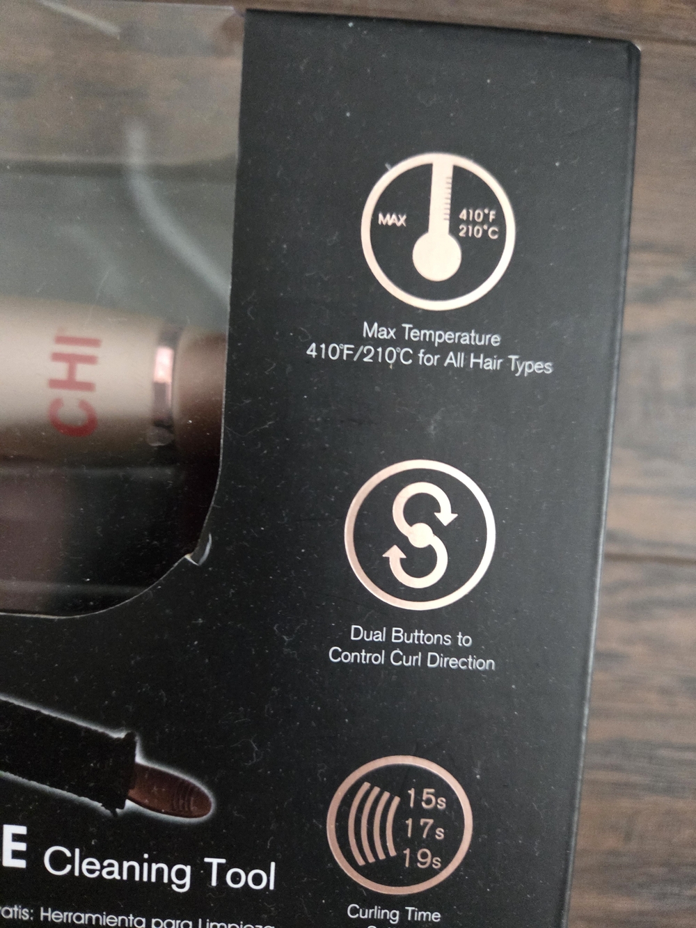 CHI Rose Gold Auto Curling Iron - Picture 5 of 5
